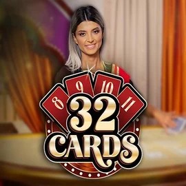 Official Live Casino logo: 32 Cards by Ezugi at Lukki Casino