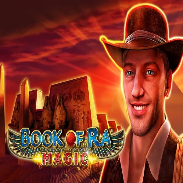 Official Slots logo: Book of Ra Magic by Greentube at Lukki Casino