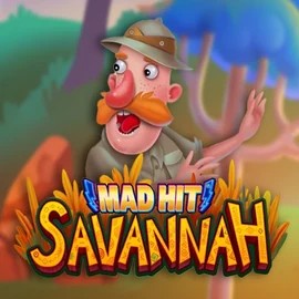 Mad Hit Savannah slot logo by RubyPlay at Lukki Casino