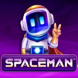 Spaceman slot logo by Pragmatic Play at Lukki Casino